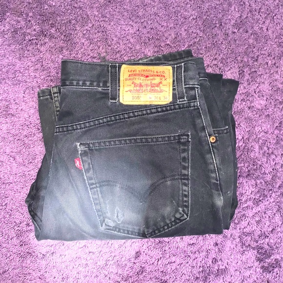 Levi Black Jeans Size W36 L34. - Picture 3 of 3